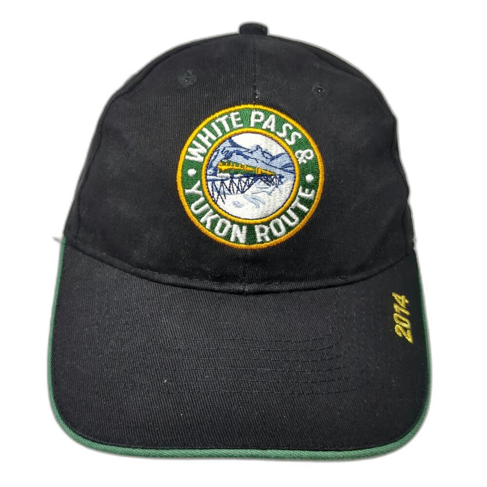 White Pass & Yukon Route Baseball Cap Black One Size Skagway Alaska Train Hat